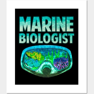 Awesome Marine Biologist Underwater Biology Posters and Art